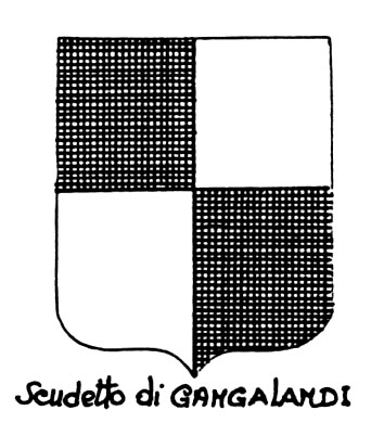 Imagem do termo heráldico: Scudetto di Gangalandi
